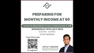 Preparing for monthly income at 60 [upl. by Salot]