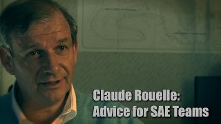 WOT Films Claude Rouelle Advice for SAE Teams [upl. by Wendelin774]