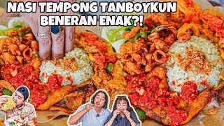 TANBOYKUN JUALAN NASI TEMPONG EMANG ENAK REVIEW JUJUR NASI TEMPONG PNS [upl. by Dennie]