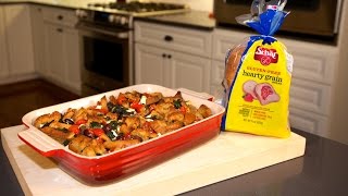 Savory Mediterranean Bread Pudding  GlutenFree Recipe  Cooking with Schar feat Sarah Green [upl. by Madora]