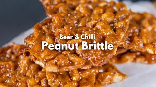 MOST DELICIOUS Peanut Brittle with Beer amp Chilli  A MustTry Savoury Snacks Recipe [upl. by Berry96]