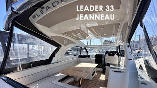 Jeanneau  Leader 33  Bateau doccasion 2021 disponible à la vente  Visite à bord [upl. by Amlev]