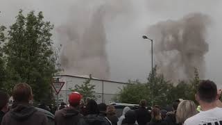 Demolition of Rugeley Power Station Cooling Towers  6 June 2021 [upl. by Nnaytsirk104]