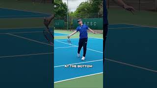 Forehand Mirror the ball with your racket tennistips forehandtennis [upl. by Clymer]