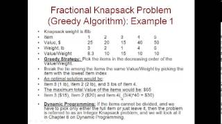 Fractional Knapsack Problem [upl. by Cottle]