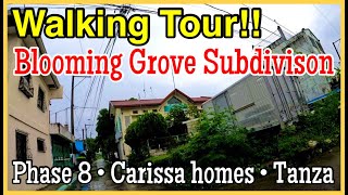 Walking Tour Phase 8 Blooming Grove Carissa Homes Tanza Cavite  Vlog 29 [upl. by Einahpehs]