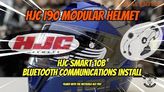 HJC i90 Helmet amp Installing SMART HJC 10B Communications System [upl. by Evante]