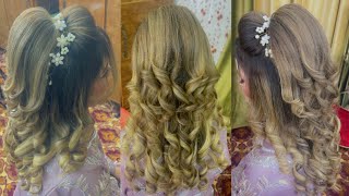 High volume Ponytail Bride ReceptionParty Easy Method For BignersDecent Beauty salon By Amina [upl. by Epolenep]