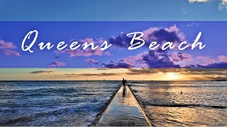 【4K】𝐖𝐀𝐋𝐊 🇺🇸 Sunset in Queens Beach Waikiki [upl. by Akined]