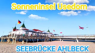 Die historische Seebrücke Kaiserbad Ahlbeck  SONNENINSEL USEDOM an der OSTSEE [upl. by Artina528]