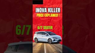 BYD emax7 Price Explained  INOVA killer  vishalyadavbihar shorts price features byd luxury [upl. by Onairelav]