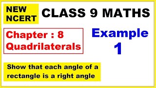 Class 9 Maths  Chapter 8  Example 1  Quadrilaterals  New NCERT  Ranveer Maths 9 [upl. by Lloyd]