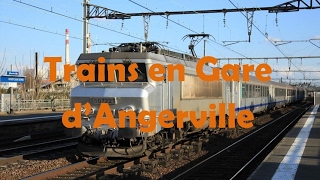 Trains en Gare dAngerville  TER  INTERCITE  FRET [upl. by Anitnamaid]