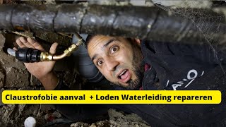 Hoe moet je een loden waterleiding repareren in een kruipruimteplumbingproblems [upl. by Ennirak]