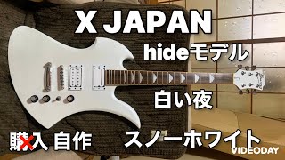 X JAPAN hideモデル Live白い夜で使用した世界限定100本のスノーホワイトを自作します😊 [upl. by Juakn]