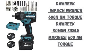 MustHave Tool Dawreek MK600 600 NM Impact Wrench Review  Dawreek Somun Sıkma makinasi MK 600 [upl. by Assadah219]