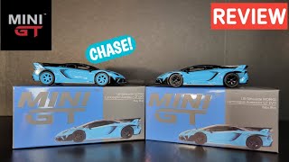 Mini GT  Lamborghini Aventador GT EVO LB WORKS  Chase amp Reg  REVIEW [upl. by Ahsekat]