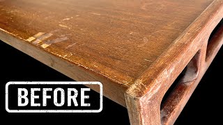 I Restored a Designer Teak Coffee Table [upl. by Odetta]