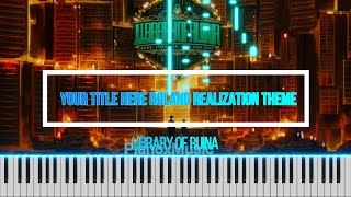 Roland Realization Theme 123 Library of Ruina 【 PIANO TUTORIAL】 [upl. by Robert247]