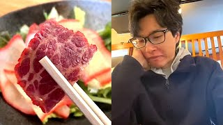 I tried Whale Meat in Japan [upl. by Adlemi38]