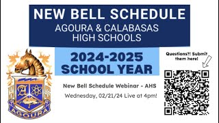 New Bell Schedule Webinar  AHS [upl. by Darrey]