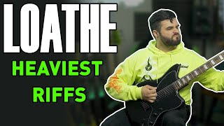 LOATHE Heaviest Guitar Riffs Baritone Guitar [upl. by Lorita]