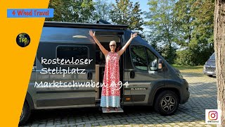 Kostenloser Wohnmobilstellplatz Marktschwaben Bayern A94 [upl. by Marcell]