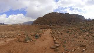 Walking the ancient roads Wadi al Farasa to Nabatean theatre VR [upl. by Shandie656]