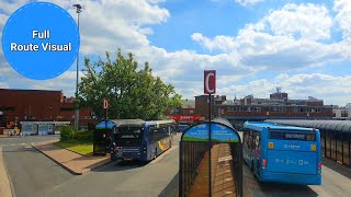 National Express Coventry 20 Full Route Visual Coventry to Nuneaton [upl. by Eissirhc]