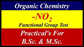 Mullikan Barker test NO2 functional group  BSc and MSc Organic Chemistry Practical [upl. by Velick188]