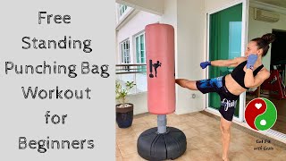 Free Standing Punching Bag Workout for Beginners [upl. by Maggie]