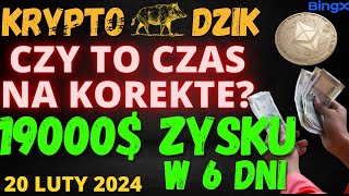 Dzika Analiza 20022024 19000 ZYSKU W 6 DNI BTCETHETCOPSUIXTZXLM [upl. by Pretrice917]