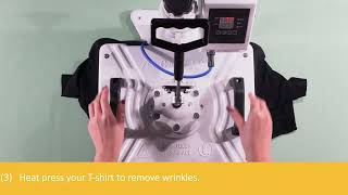 TransOurDream  Heat Press Machine Tutorial for Dark 30 Heat Transfer Paper New [upl. by Aisatsan]