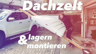 Dachzelt lagern und alleine montieren [upl. by Moule673]