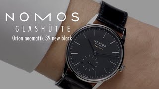 First Look at the Nomos Glashütte Orion neomatik 39 new black [upl. by Guenna847]