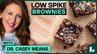 EASY LOWSPIKE BROWNIES Recipe Metabolically Healthy Dessert for Stable Blood Sugar Levels [upl. by Weismann]