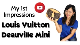 Louis Vuitton Mini Deauville 2020 First Impressions Mod Shots What Fits with Different Straps [upl. by Adnyc634]