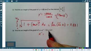 AP Calculus BC 813 Arc Length [upl. by Divadnahtanoj631]