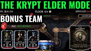 MK Mobile The Krypt Bonus Team For Maximum Rewards The KRYPT Elder Mode All Floors amp Hidden Path [upl. by Zaller132]