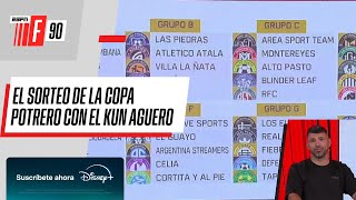 ¡TODO LISTO El SORTEO de la COPA POTRERO con el KUN AGUERO en ESPNF90 [upl. by Doreen844]