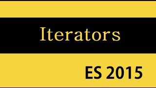 ES6 and Typescript Tutorial  38  Iterables and Iterators [upl. by Mall]