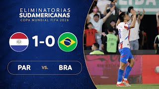 PARAGUAY vs BRASIL 10  RESUMEN  ELIMINATORIAS SUDAMERICANAS  FECHA 8 [upl. by Kalinda]