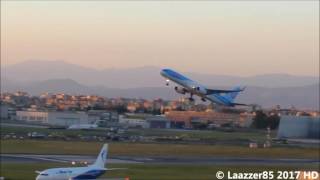 Thomson Airways TUI B757200WL  Sunset Take off from Naples Capodichino Airport RWY 24 [upl. by Huntington]