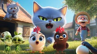 The Cat and The Hens Aesops Fables  Kids Story and Fairy Tale [upl. by Guillema]