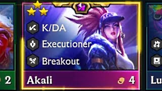 3 Star KDA Akali 💜💜💜  Set 10 TFT [upl. by Comras]