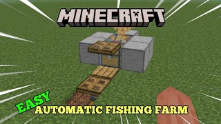 Automatic Fishing Farm 121  Minecraft Bedrock [upl. by Catrina]