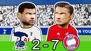 Tottenham Hotspur vs Bayern Munich 27 Champions league Parody Highlights [upl. by Chud]