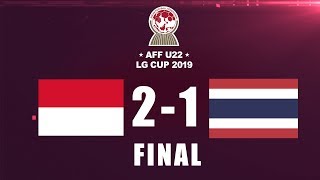 INDONESIA VS THAILAND  AFF U22 LG CUP2019  FINAL DAN SELEBRASI [upl. by Teiv]