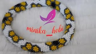 12 li hapishane işi çiçekli model anlatımı Bead crochet tutorial slip stitch bead crochet tutorial [upl. by Burdelle]