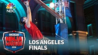 Nick Hanson at the Los Angeles Finals  American Ninja Warrior 2016 [upl. by Ashleigh]